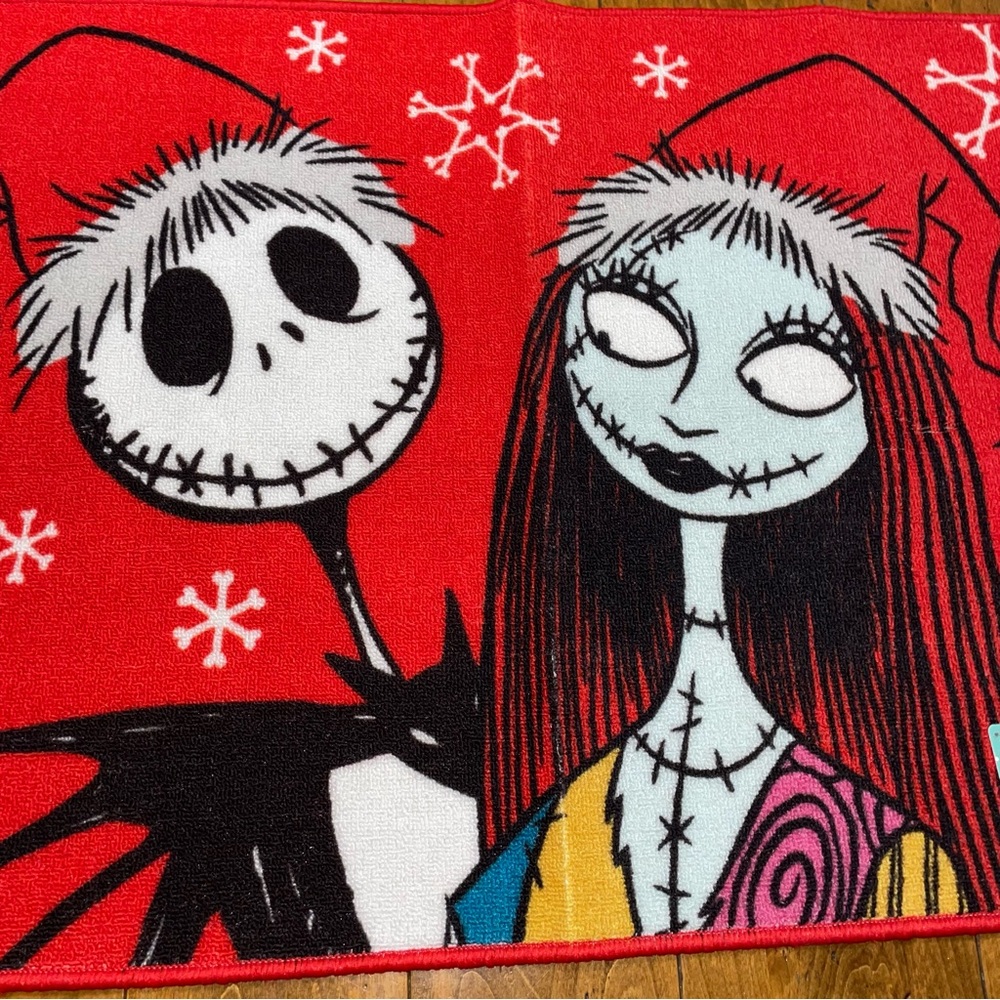 🖤♥️ JACK AND SALLY CHRISTMAS ACCENT RUG ♥️🖤 - Picture 2 of 3